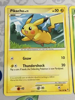 D1253 POKEMON TCG SUPREME VICTORS BULBASAUR 93 PIKACHU 120 HOLO MP C - Image 2