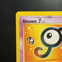 Pokemon Vintage Promo Unown [J] #38 Wotc Black Star VHS DVD Promo 2001 - Image 2