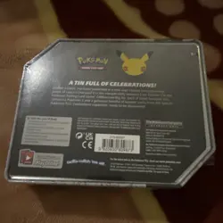 POKEMON TCG Celebrations 25th Anniversary - Lance's Charizard V Large Tin SEALED - Image 2