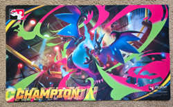 PLAY POKEMON! Mega Charizard Champion playmat league cup - Image 1