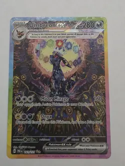Pokemon TCG Umbreon Prismatic Evolution 161/131 Secret Rare NM - Image 1