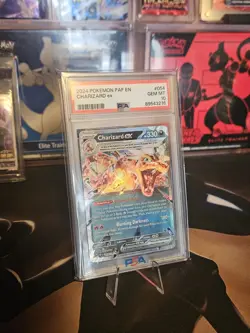 2024 Pokemon PAF EN Charizard EX #54 Paldean Fates PSA 10 - Image 3