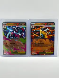 MEGA CHARIZARD X EX #29 + MEGA CHARIZARD Y EX #30 Promo | Lot of 2 | MEP - Image 1
