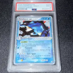 2005 Pokemon Feraligatr ex Ultra Rare Holo Unseen Forces 103/115 PSA 9 - Image 2