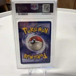1999 POKEMON GAME MOVIE PROMO #5 DRAGONITE PSA 8 - Image 2