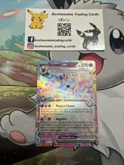 Pokemon Sylveon EX 086/191 Surging Sparks Holo Double Rare NM Scarlet & Violet - Image 1