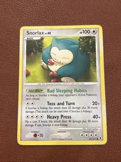 Snorlax Rising Rivals Pokemon TCG 81/111 Platinum Common - Image 1
