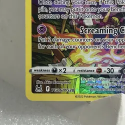 Pokemon Gengar Full Art Ultra Rare Holo TG06/TG30 Lost Origin 120 HP Stage 2 - Image 5