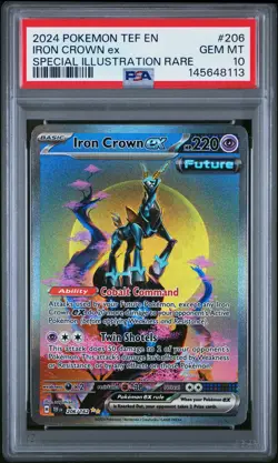 Iron Crown EX 206/162 Special Illustration Rare Pokemon PSA 10 *113 - Image 1
