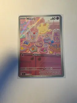 Pokemon TCG Milcery 152/142 Stellar Crown Holo Illustration Rare - Image 1