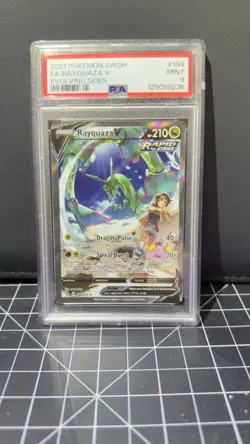 Pokemon Rayquaza V Alt art SWSH Evolving Skies 194/203 PSA 9 - Image 1