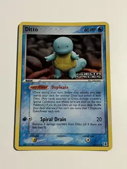 Ditto 64/113 (Squirtle) | EX Delta Species | Reverse Holo | Pokemon TCG | NM - Image 1