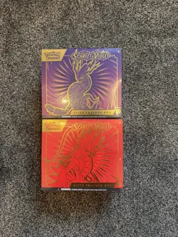 Pokemon TCG Scarlet and Violet Base Set Elite Trainer Box ETB Both Artwork - Image 1