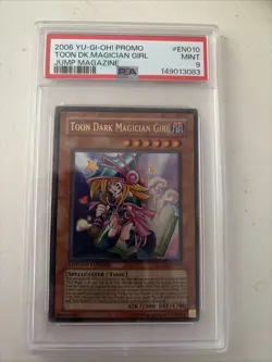 2006 Yugioh Toon Dark Magician Girl PSA 9 - Image 1