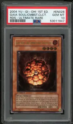 Gaia Soul The Combustible Collective RDS-EN028 1st Ultimate Rare Yugioh PSA 10 - Image 1