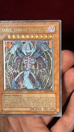 YUGIOH EURO ENHANCED Raviel Lord of Phantasms SOI-EN003 Ultimate Rare Unlimited - Image 3
