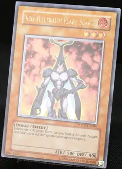 Yu-Gi-Oh! Neo-Weltraum Flare Scarab POTD-DE004 Ultimate Rare [EX] | DE 2006 - Image 3