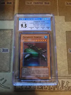 YUGIOH CATAPULT TURLE METAL RAIDERS SUPER 1ST ED 2002 9.5 CGC GRADED GEM MINT - Image 1
