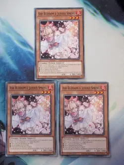 YuGiOh! Ash Blossom & Joyous Spring L5DD-ENY17 x3 PLAYSET 1st Ed - Image 1