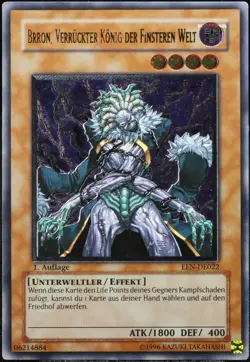 Yu-Gi-Oh! Brron, V. Konig Der F. Welt EEN 1.Edition Ultimate Rare [GD] | DE 2005 - Image 1
