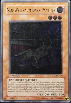 Yu-Gi-Oh! Neo-Weltraum Dark Panther POTD 1.Edition Ultimate Rare [LP] | DE 2006 - Image 1