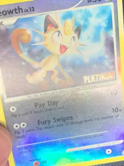 Meowth 106/146 Reverse Holo - Platinum Burger King Promo Pokemon Card - MP - Image 2