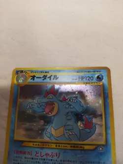 [LP-] Feraligatr No.160 Old Back Neo Premium File Japanese Pokemon Card 5796 - Image 2