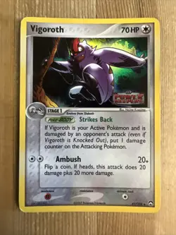 Vigoroth 41/108 EX Power Keepers Reverse Holo Stamp Pokemon HP - Image 1