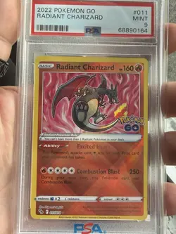 2022 POKEMON GO #011 RADIANT CHARIZARD PSA 9 - Image 3