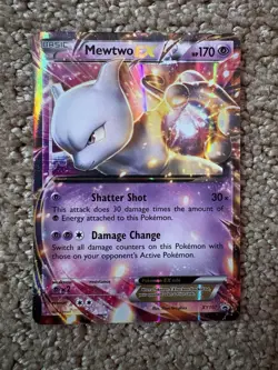 Pokemon Mewtwo EX Promo Holo Black Star XY107 XY Pokemon Card 170 HP - Image 1