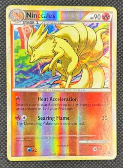 Ninetales 20/95 Unleashed Stage 1 90 MP Rare Reverse Holo 2010 Pokemon TCG - Image 1