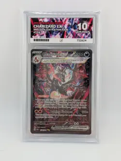 Pokemon TCG Charizard EX Paldean Fates Sir Ace 10 Gem Mint Card 234/091 - Image 1