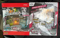 ✨Pokemon 1 Black Bolt 1 White Flare Poster + Binder Collection Sams Club Lot of2 - Image 1