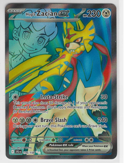 Hop's Zacian ex #176 Pokemon Journey Together 2025 Ultra Rare Full Art Holo - Image 1