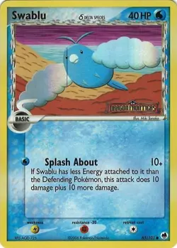 Swablu Reverse Holo #65 Pokemon Dragon Frontiers Near Mint 2006 - Image 1