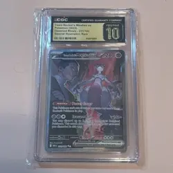 2025 Pokemon Destined Rivals Team Rocket's Mewtwo ex SIR CGC 10 PRISTINE - Image 1