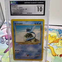 Pokemon: Articuno #48 WOTC Black Star Promo 2002 Pokemon League - Vintage CGC 10 - Image 1