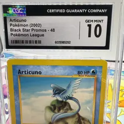 Pokemon: Articuno #48 WOTC Black Star Promo 2002 Pokemon League - Vintage CGC 10 - Image 2