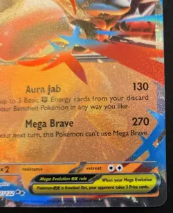 Mega Lucario EX 077/132 Double Rare Mega Evolution Pokemon TCG - Image 5