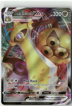 Aegislash VMAX, Pokemon SWSH04: Vivid Voltage Ultra Rare, 127/185 NM - Image 1