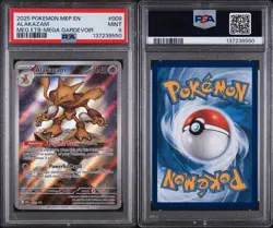 Pokemon - ALAKAZAM - 009 -2025 MEP EN - MEG ETB - MEGA GARDEVOIR - PSA 9 MINT - Image 3
