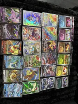 Pokemon TCG Chinese Joblot Bundle ar Sr rainbows 151 promos flareon Sars x24 - Image 1