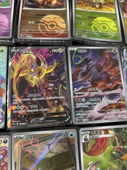 Pokemon TCG Chinese Joblot Bundle ar Sr rainbows 151 promos flareon Sars x24 - Image 3