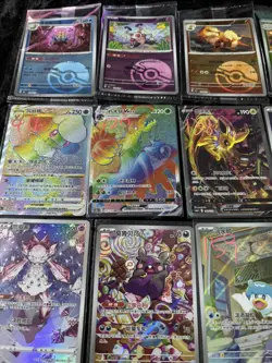 Pokemon TCG Chinese Joblot Bundle ar Sr rainbows 151 promos flareon Sars x24 - Image 4