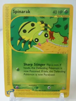 Pokemon Aquapolis Spinarak Common (111/147) NM - Image 1