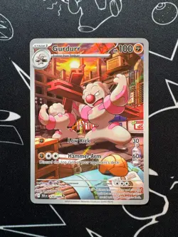 Gurdurr 126/086 Pokemon TCG S&V Black Bolt Illustration Rare English - Image 1