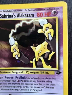 POKEMON Sabrina's Alakazam 16/132 Gym Challenge Holor Rare (swirl) - Image 3