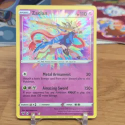 Pokemon Zacian Amazing Rare Holo 082/185 Swsh04 Vivid Voltage - Image 1