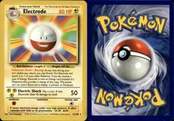 ELECTRODE 21/102 RARE BASE SET UNLIMITED POKEMON MP - Image 1