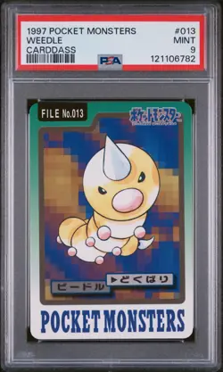 PSA 9 Weedle #013 1997 Pocket Monsters Carddass Japanese Bandai Pokemon - Image 1